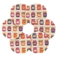thumbnail image 7 of Yayeee 6 PCS Drink Coasters with Holder Set Woven Absorbent Round Tabletop Hot Pad, Jam Jars, 7 of 7