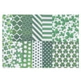 thumbnail image 1 of Uxcell 12x12Inch Scrapbook Paper, 24 Sheet Double-Sided Four Leaf Style Craft Paper, Green, 1 of 7