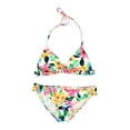 thumbnail image 1 of Bikini Lab Bikini de 2 piezas con bandas Tri Hipster para mujer, blanco, mediano, 1 of 2
