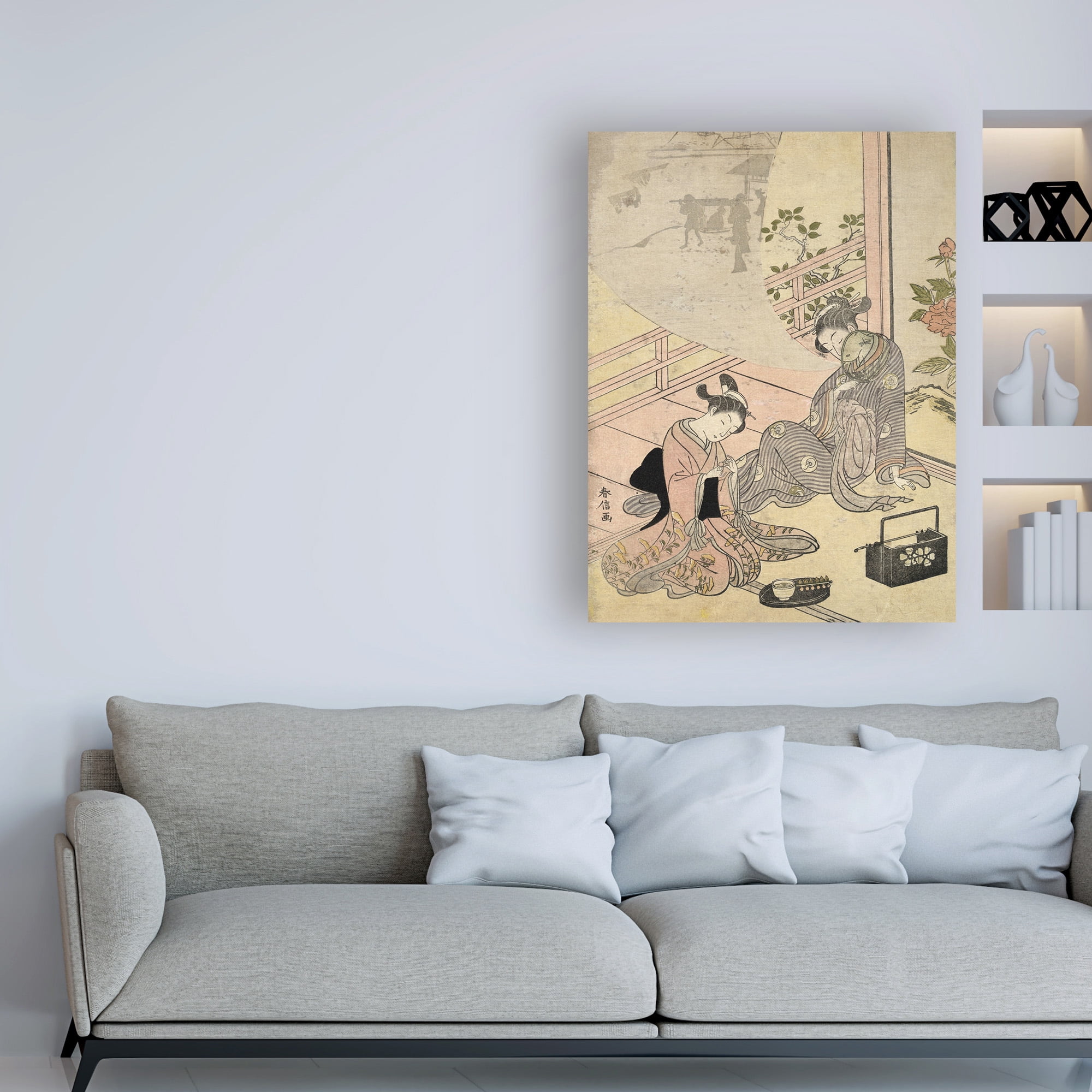 Trademark Fine Art 'Courtesan Dreaming' Canvas Art by Suzuki Harunob