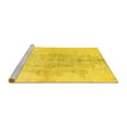 thumbnail image 2 of Ahgly Company Machine Washable Indoor Rectangle Abstract Yellow Contemporary Area Rugs, 5' x 7', 2 of 4