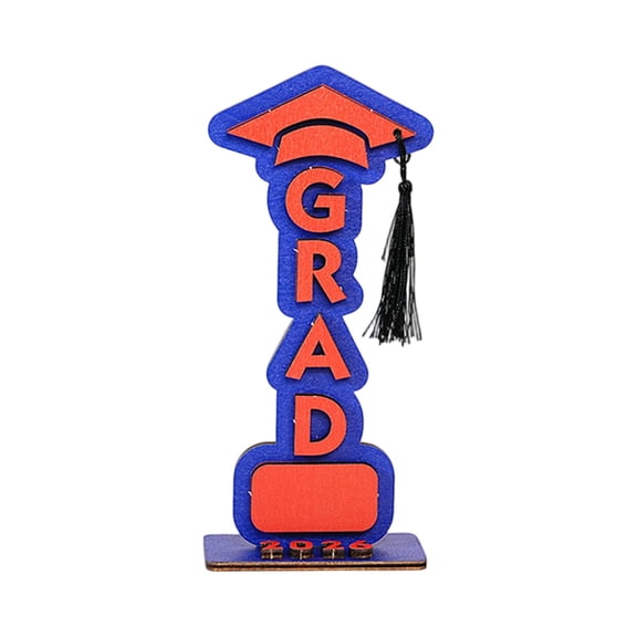 Class of 2026 Wooden 3D Graduation Ornaments Table Centerpieces Graduation Party Decorations Graduation Keepsake Gifts for Home Desktop Display