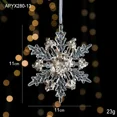 thumbnail image 3 of Colgantes de ángel de copo de nieve acrílico transparente para árbol de Navidad, adornos colgantes de cristal 2024, decoraciones para el hogar, regalo de Año Nuevo 2025, 3 of 5