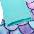 thumbnail image 6 of Jurebecia Girls One Piece Swimsuits Long Sleeve Swimwear UPF 50 Sun Protection with Mermaid Scales Swimsuits Child 130 cm 7-8 Years, 6 of 9
