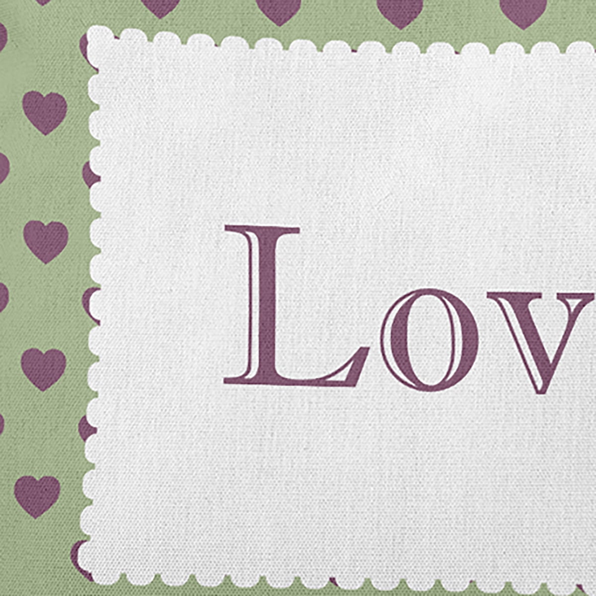 20" x 20" Simply Daisy Love Polyester Indoor/Outdoor Pillow, Fresh Green Qty 1