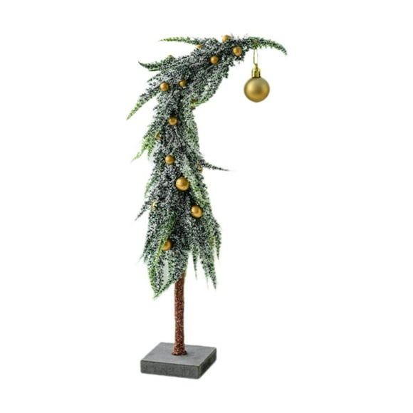Árbol de Navidad artificial caprichoso Decoración navideña Suministros para fiestas Navidad navideña 10x36 cm