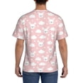 thumbnail image 2 of Naloa Rabbit And Cloud Men's T-Shirt Sport T-shirt Men's Basic Tee Casual Men's Shirt, Round Neck, Short Sleeves - Large, 2 of 5