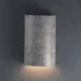 thumbnail image 2 of Justice Design Group CER-0955W 13.5" Large Rectangular One Light Exterior Wall Sconce from the Ceramic Collection Rated for Wet Locations, 2 of 7