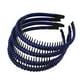 thumbnail image 1 of Accesorios para el cabello de mujer: diadema de peine de dientes en color sólido, 4 piezas, azul profundo, 1 of 7
