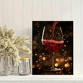 thumbnail image 2 of Red Wine Glass Canvas Print/Wall Art， Perfect for Living Room， Dining Room， Kitchen， Bar， and Wine Cellar Decoration., 2 of 8
