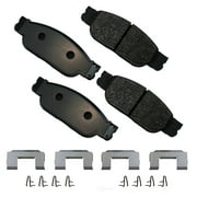 Akebono EURO Ultra-Premium Brake Pad Set, Ceramic Fits select: 2002-2005 FORD THUNDERBIRD, 2000-2006 LINCOLN LS