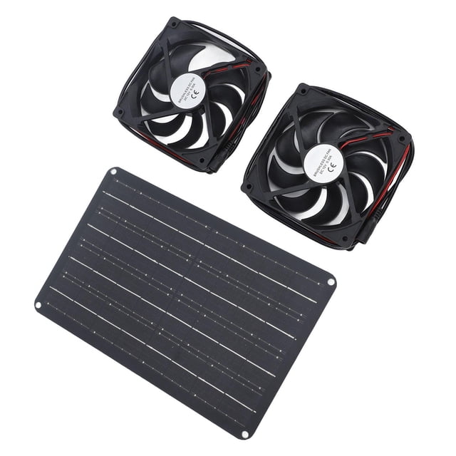 15W Solar Panel Fan Efficient Ventilation for RVs Greenhouses Pets Lightweight and Portable High Efficiency and Energy Saving Design