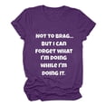 thumbnail image 2 of Fesfesfes Tights for Women Control Top Womens Work Tops Short Sleeve Out Blouse Funny Letter Print Shirt T-Shirt Tops Tshirts Shirts for Women Graphic 6(M), 2 of 7