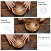 LEKATO Steel Tongue Drum 6 Inch 11 Notes D Major Beginner Handpan Drum Percussion for Meditation Yoga Musical Education Christmas New Year's Gift for Families/Friends/Lovers