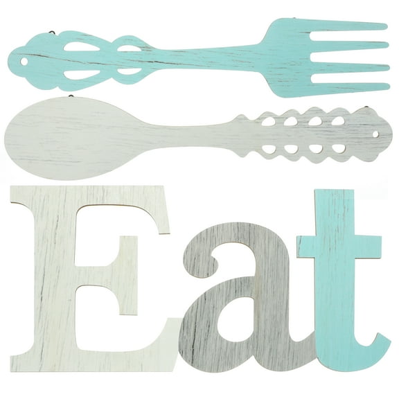 CIMAXIC Home Decor 1 Set 13.76X6.88X0.16in Wooden Rustic Style For Kitchen Wall Decor