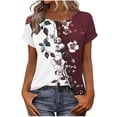 thumbnail image 2 of Haivin Womens Summer Tops Short Sleeve Shirts U Neck T Shirts Fashion Clothing, 2 of 8