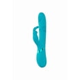 thumbnail image 2 of Vive Mimi 10-Function Silicone Rechargeable Triple Motor G-Spot Vibrating and Tapping Rabbit Vibrator, Blue, 2 of 4