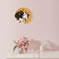 thumbnail image 3 of 14 Inch Wall Clock Battery Operated Silent Clock Decorative for Office, Kitchen, Outdoor, Living Room，Dogs Multicolor, 3 of 4