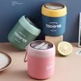 thumbnail image 4 of Insulated Container for Hot Food - Wide Mouth Hot Containers for Lunch Thermoses 18Oz Stainless Steel Vacuum Insulated Food Jar Soup Thermoses With Spoon for Kid Adult School Office Work, 4 of 10