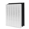 thumbnail image 2 of 3Pcs Air Purifier Replace HEPA & Carbon Filter Set AP1512HH Fit for -1512HH 1512,1 * Hepa Filter 2 * Activated carbon filter,white & black, 2 of 6