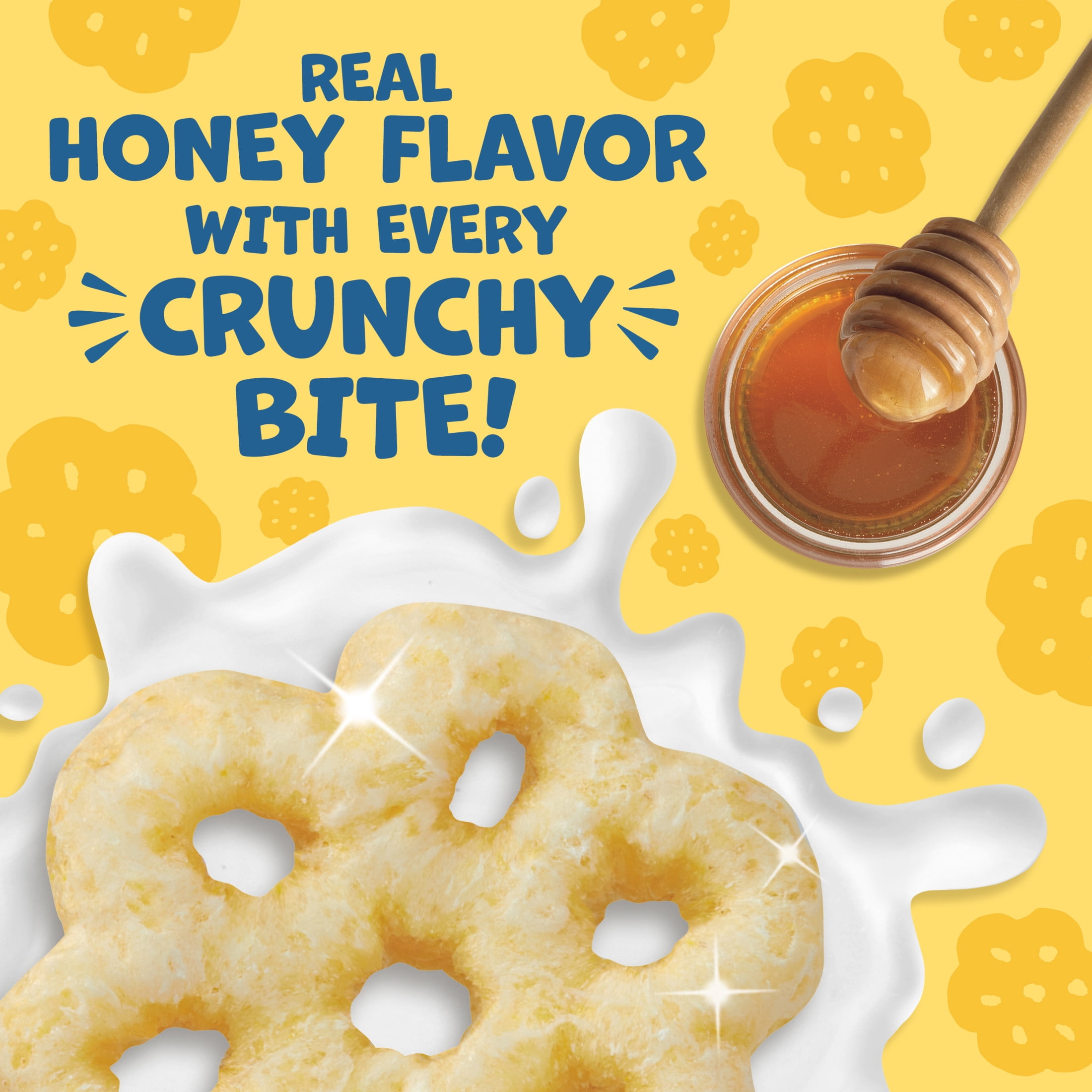 Honeycomb Breakfast Cereal, Made with Whole Grain & Real Honey, Dye-Free, 19 oz Box