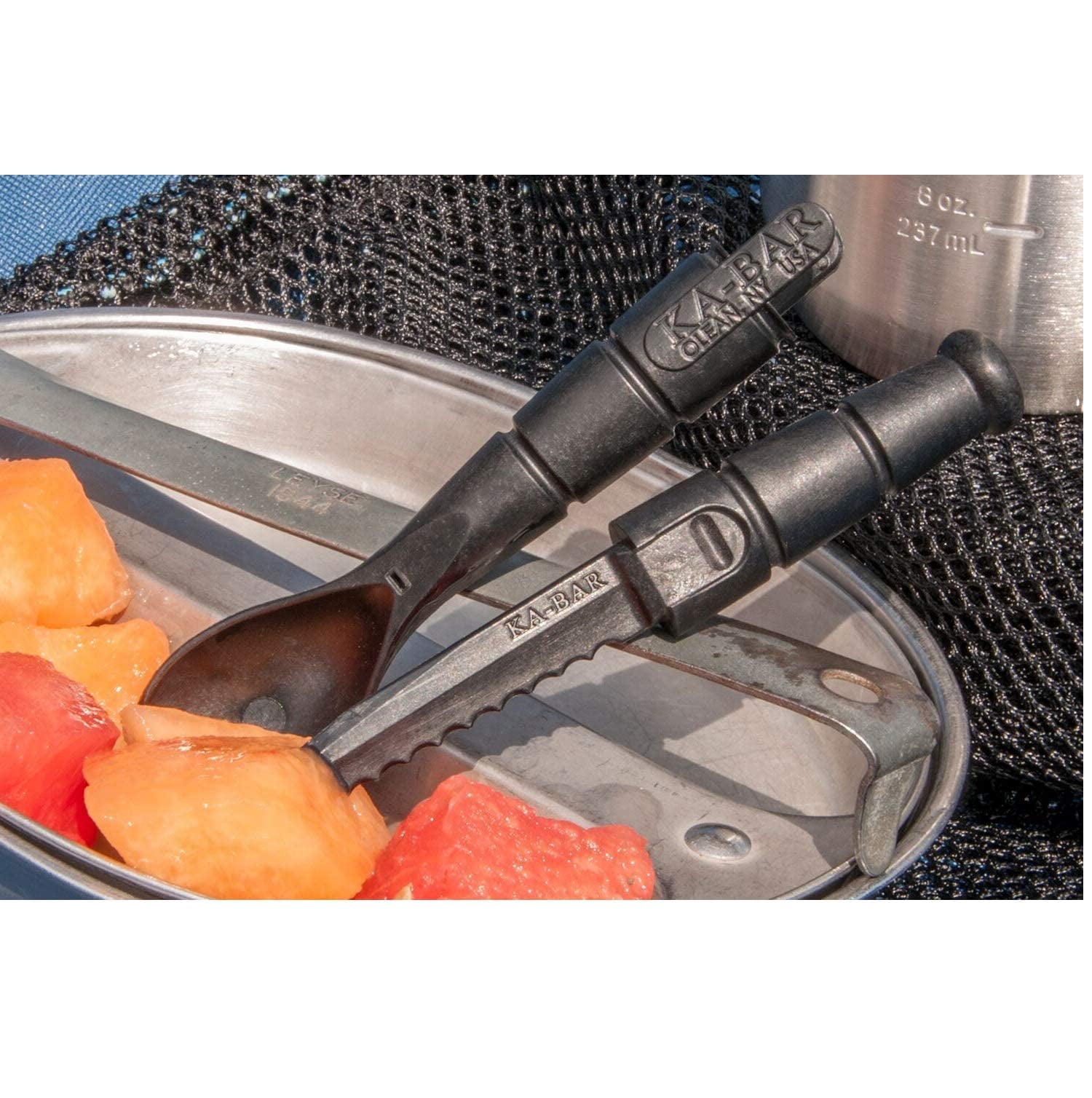 KA-BAR Tactical Spork Field Kit Spoon Fork Knife 3-Pack A