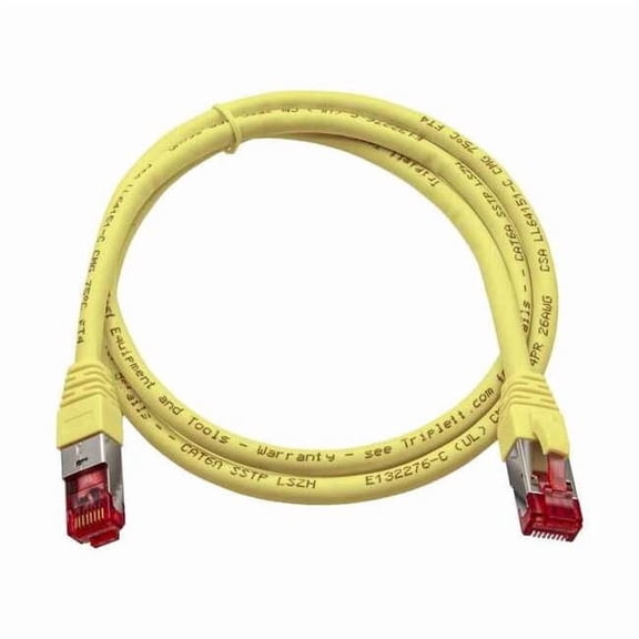 Triplett Patch Cable,CAT6A,10GBPS,Yellow CAT6A-3YL