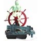thumbnail image 5 of Barco de acuario, barco de vela para decoración de acuarios, decoración de tanque de peces de capitán pirata esqueleto decoración de tanque de peces kaili Sencillez, 5 of 5