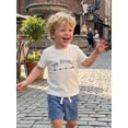 thumbnail image 5 of BemeyourBBs Toddler Baby Boy Big Brother Outfits Summer Clothes Short Sleeve Letter Truck Embroidery T-Shirt Tops Shorts Set Toddler Boys Summer Outfit, 5 of 9