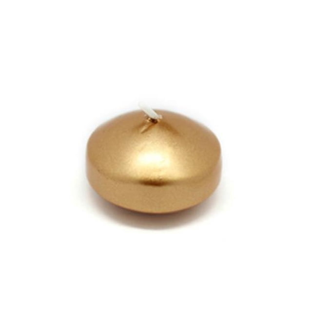 Jeco CFZ-021-12 1.75 in. Floating Candles, Metallic Gold - 288 Piece
