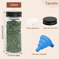 thumbnail image 2 of 24 Especieros De Vidrio 120ml Con Etiqueta, Embudo, Pincel Xtellar negro, 2 of 3