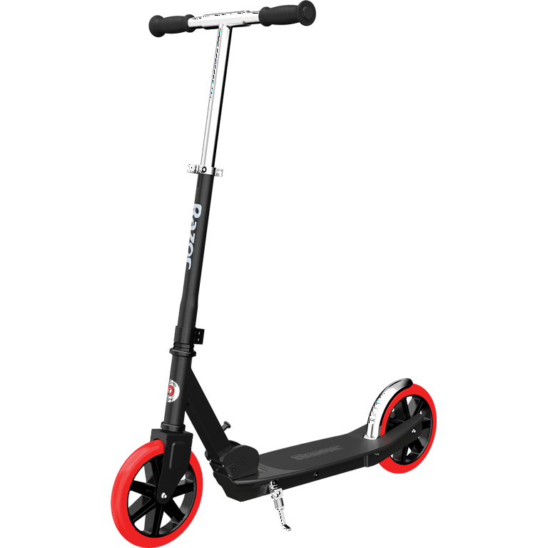 Razor Carbon Lux Kick Scooter - Red/Black, Large Wheels, Folding for Up to 220 - Walmart.com