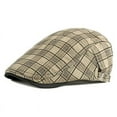 thumbnail image 4 of SikaFu Cotton Solid Color Plaid Newsboy Caps Flat Peaked Cap Men and Women Painter Beret Hats 16, 4 of 6