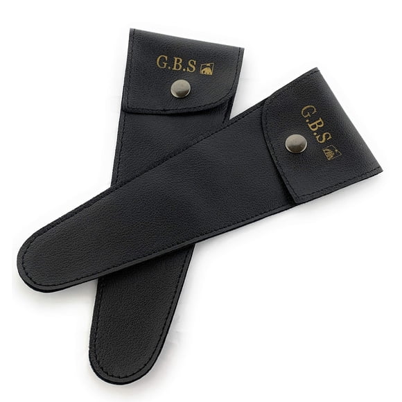 G.B.S Ensemble de 2 Ciseaux en Cuir, Noir