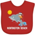 thumbnail image 3 of Inktastic Huntington Beach California Boys or Girls Baby Bib, 3 of 4