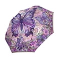 thumbnail image 2 of YAZAOO One-Touch Auto Open Close Rain Umbrella With Creative Garden Of Enchantment Pattern, 2 of 7