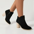 thumbnail image 5 of B91xZ Bottes Chelsea pour Femmes Imperméables à Fermeture Éclair Extérieure, Noires 8, 5 of 5