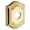 Brass, variant on Baldwin R027190IDM Individual Height Bethpage Dummy Rosette - Satin Black