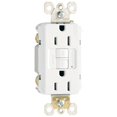 thumbnail image 1 of 1597WCC10 15A 125V 3 Wire Grounding Self Testing GFCI Outlet, White, 1 of 1