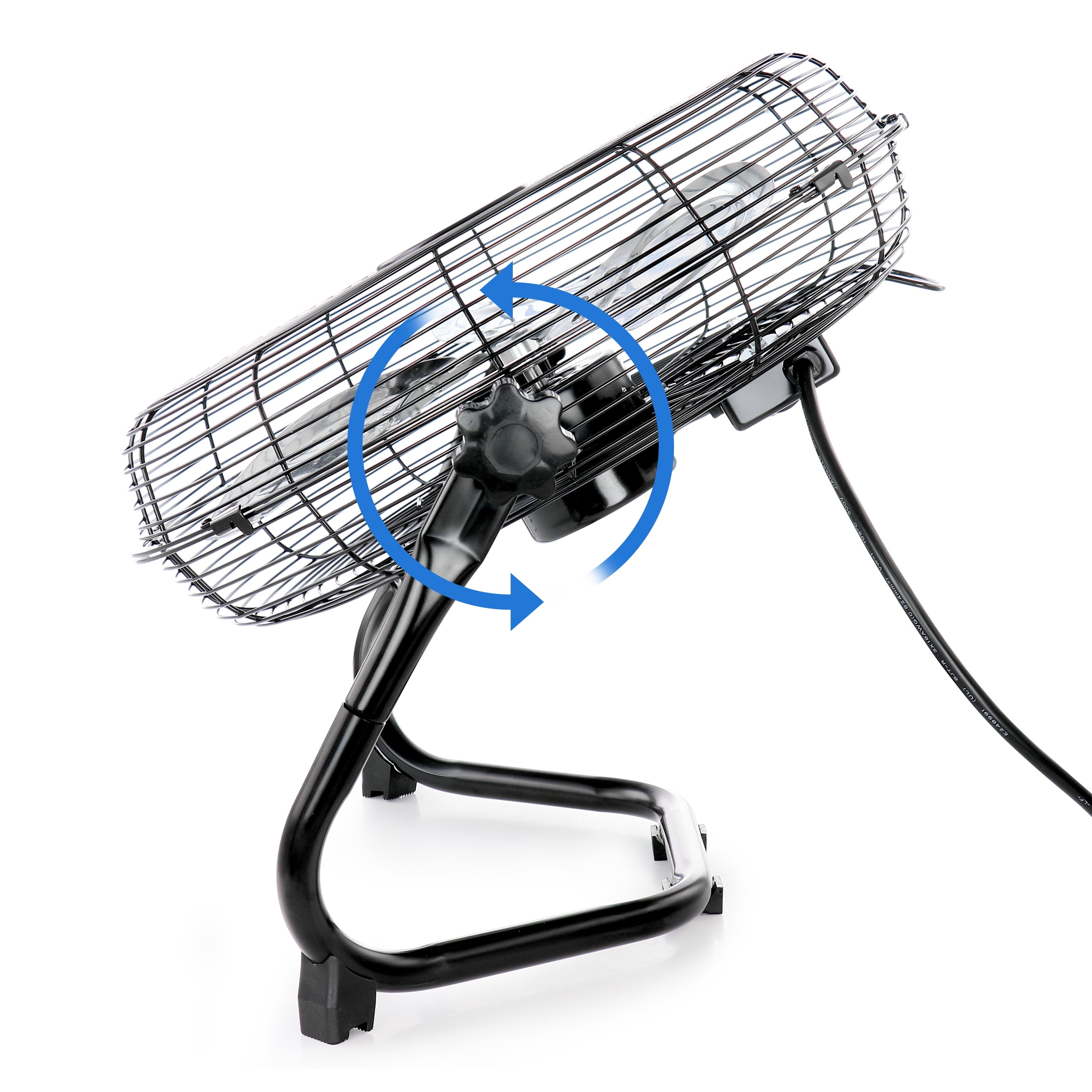 Vie Air Twin 12 Inch High Velocity All Metal Tilting 3 Speed Floor Fan