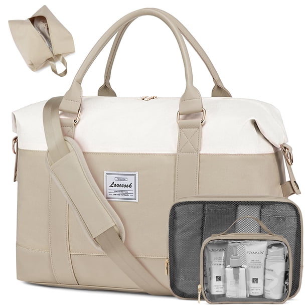 Bolsa de viaje LOVEVOOK para mujer de fin de semana con neceser
