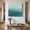 Teal Green, variant on Ships Next Day Canvas Wall Art 16"x20", Grey Morocco Wood Framed Canvas Print Painting, Abstract Geometric Leaf Diamond Lattice Ready to Hang Picture Wall Decor for Home Bedroom Living Room Dining
