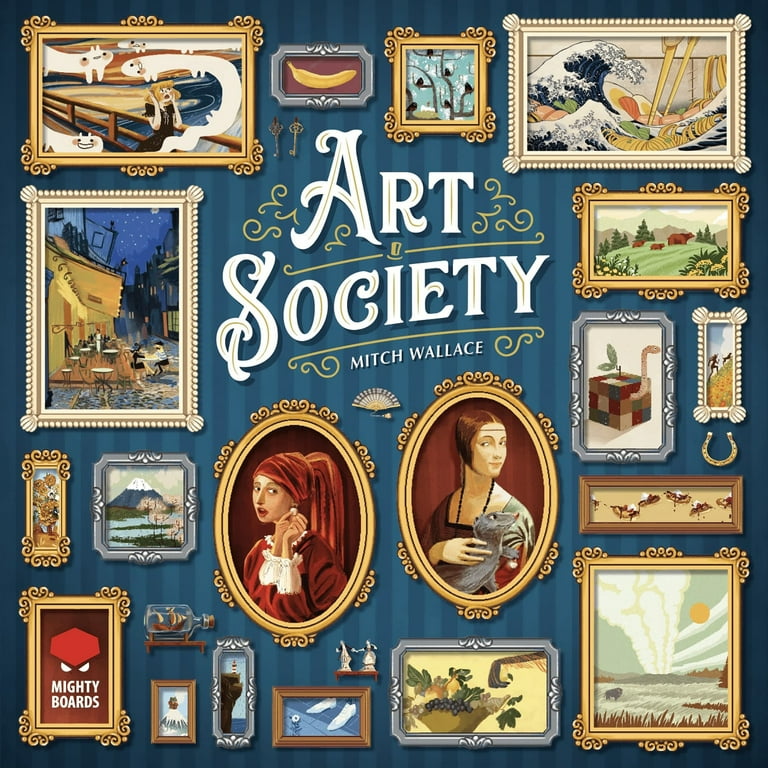 Pologame Art board アート Mighty Boards, Art Society Board Game, Bid Auctions, 2-4 Players