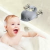 Children's Bathtub Spout Cover Safety Bathroom Silicone Faucet Guard Protector for Baby Kid Toddler-Grey Whale