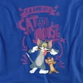 thumbnail image 2 of Tom and Jerry Movie Cat and Mouse Women's T Shirt,Royal, Medium, 2 of 6