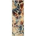 thumbnail image 1 of Unique Loom Mystic Modern Rustic Area Rug 2' x 6' Runner Beige/Navy Blue, 1 of 2