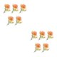 thumbnail image 2 of Moyic 5 piezas elegante ramo de flores artificiales para decoración del hogar durabilidad duradera flor falsa naranja naranja 2Conjunto, 2 of 6