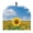 Sunflower, variant on HELLHERO Corgi Sunflower Polyester Canvas Teapot Dust Cover, Keep Warm Insulation for Office