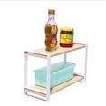 thumbnail image 2 of Estante organizador de cocina Home Tosca - Estante de almacenamiento para encimera - Acero + madera, 2 of 5