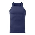 thumbnail image 3 of Men's Sexy Off-Shoulder Sleeveless Vest - Solid Color Striped, Club Wear, Polyester, Stretchy Close Fit, Hand Wash, 3 of 4